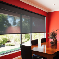 roller blinds - dining room