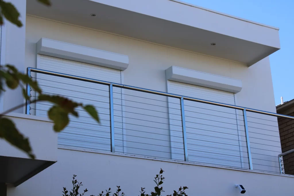 roller shutters in a two-storey house in Adelaide